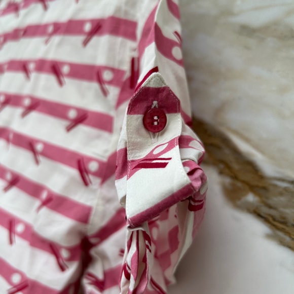 Authentic Lacoste Top White & Pink Size 38 - Picture 5 of 5